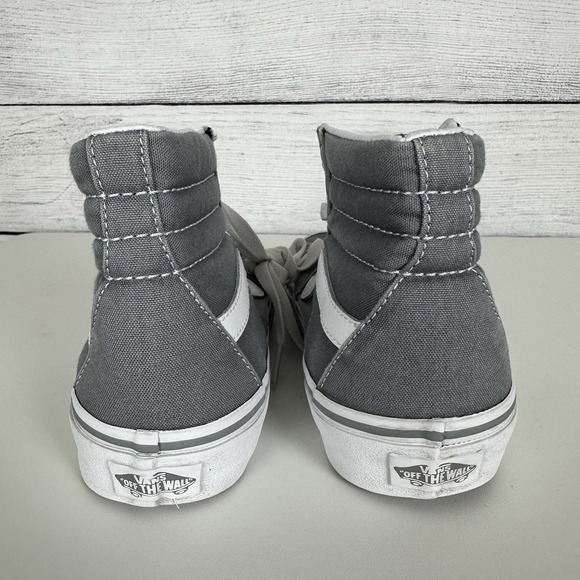 VANS Off the Wall Mid Height Shoes Skate Sneakers Womens 6 /Mens 4.5 Gray Casual - Picture 6 of 8